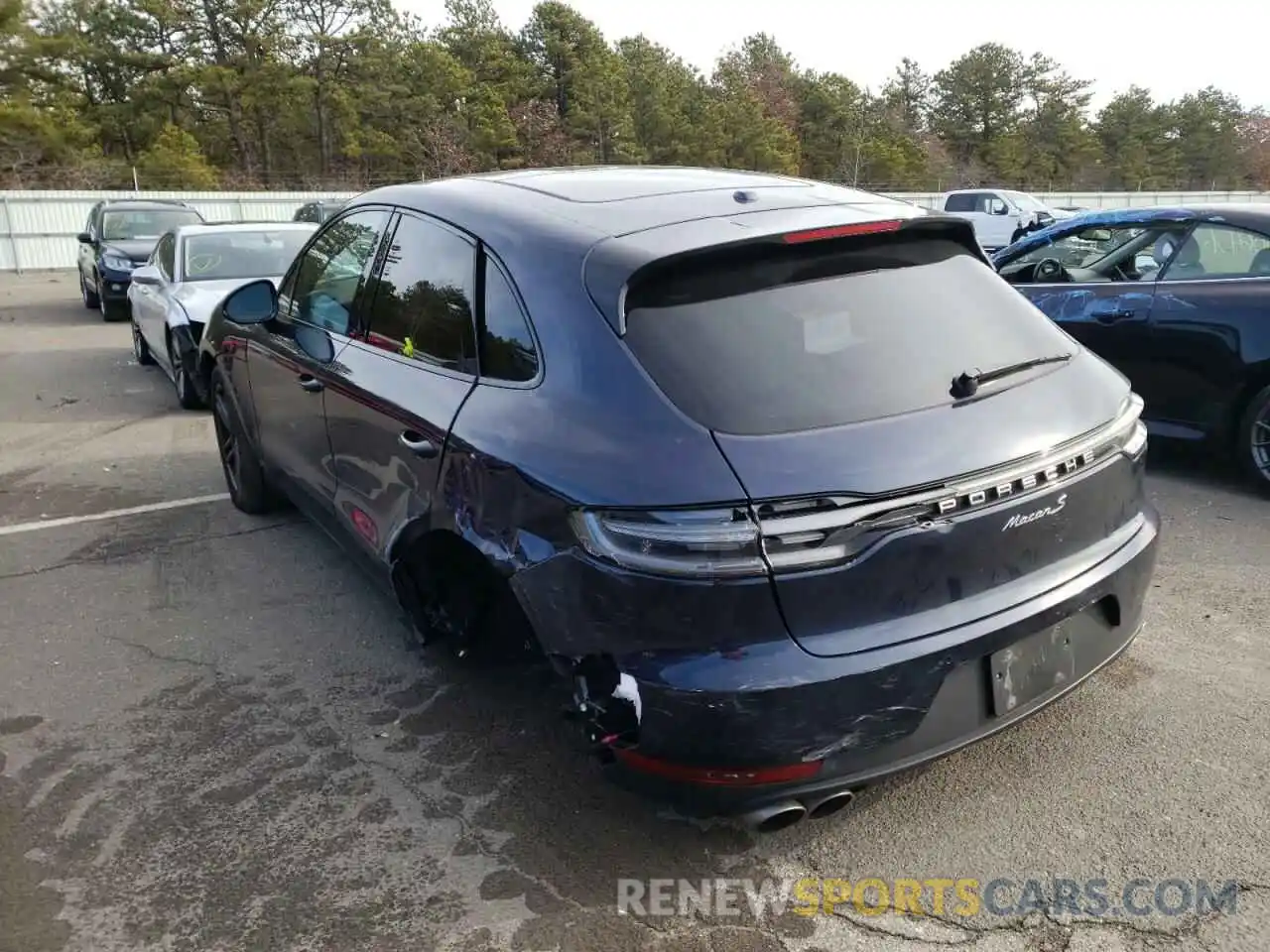 3 Photograph of a damaged car WP1AB2A58LLB37290 PORSCHE MACAN 2020