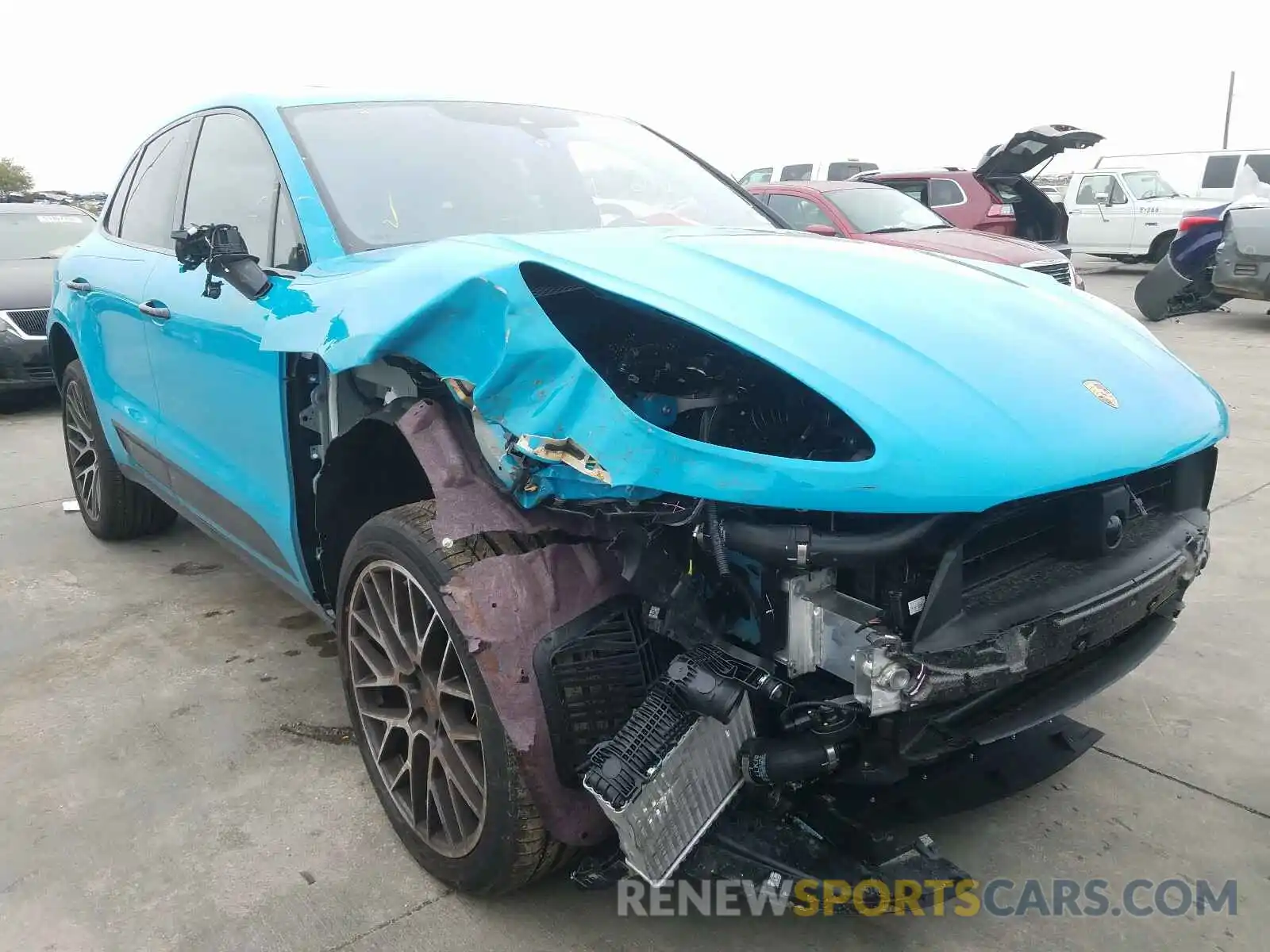 1 Photograph of a damaged car WP1AB2A59LLB30204 PORSCHE MACAN 2020