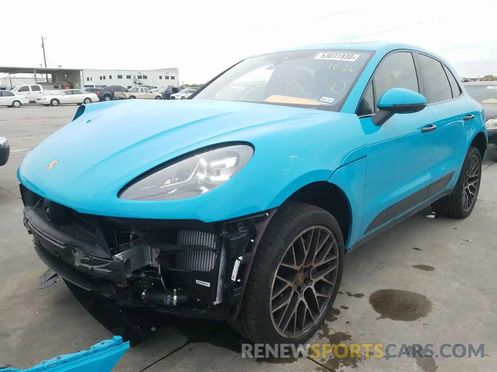 2 Photograph of a damaged car WP1AB2A59LLB30204 PORSCHE MACAN 2020