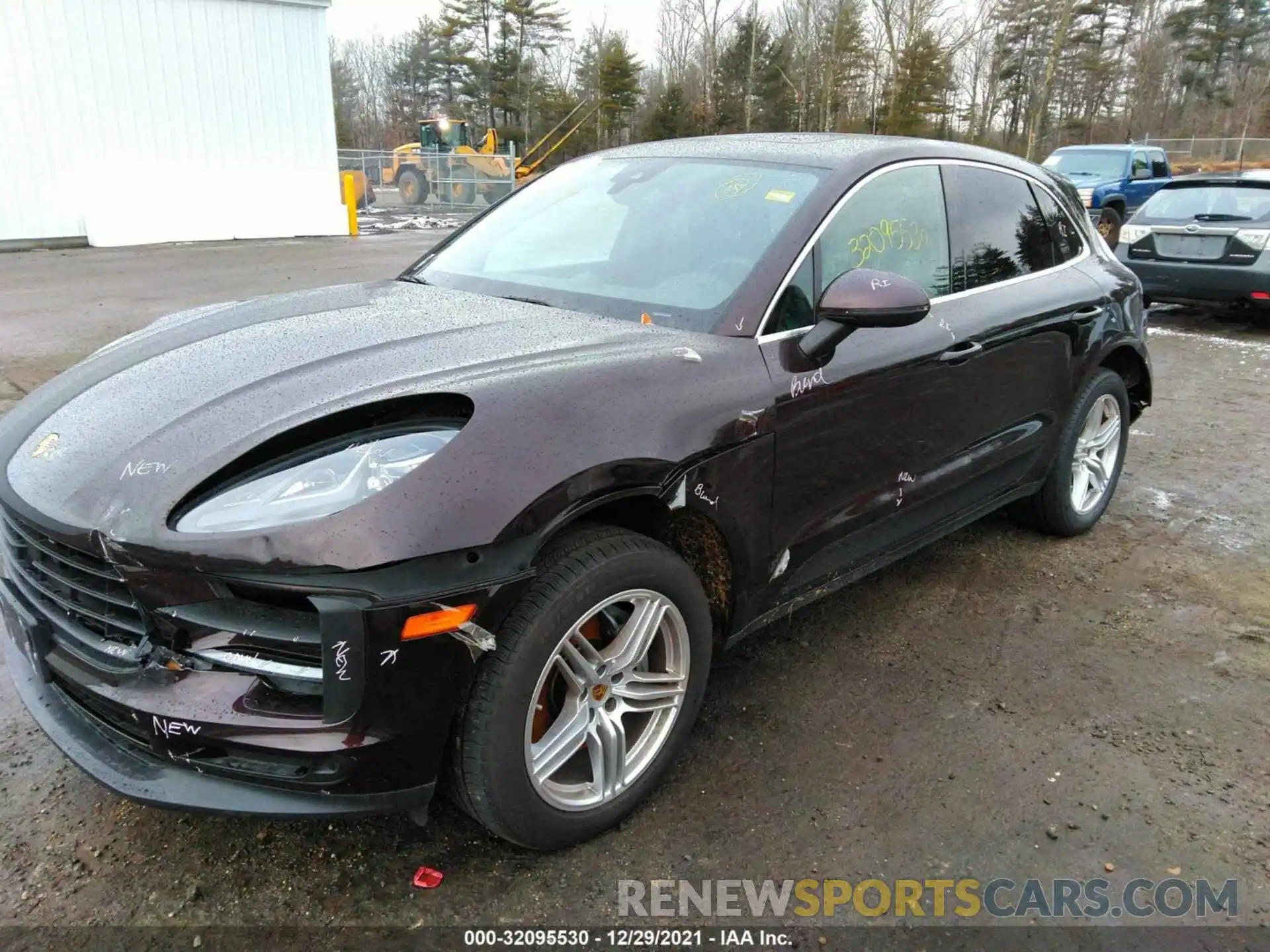 2 Photograph of a damaged car WP1AB2A59LLB30316 PORSCHE MACAN 2020