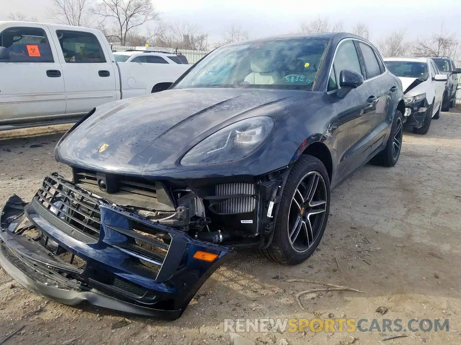 2 Photograph of a damaged car WP1AB2A59LLB32227 PORSCHE MACAN 2020