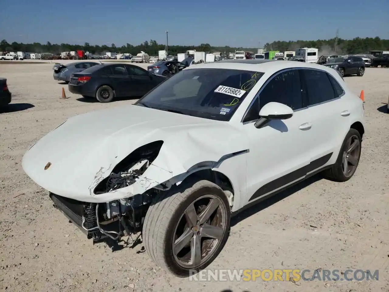 2 Photograph of a damaged car WP1AB2A59LLB36231 PORSCHE MACAN 2020