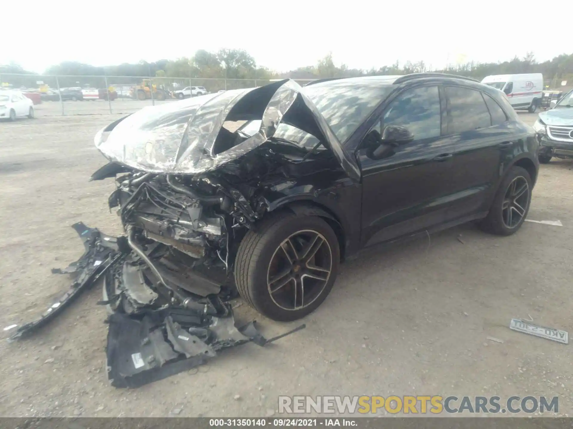 2 Photograph of a damaged car WP1AB2A59LLB37623 PORSCHE MACAN 2020