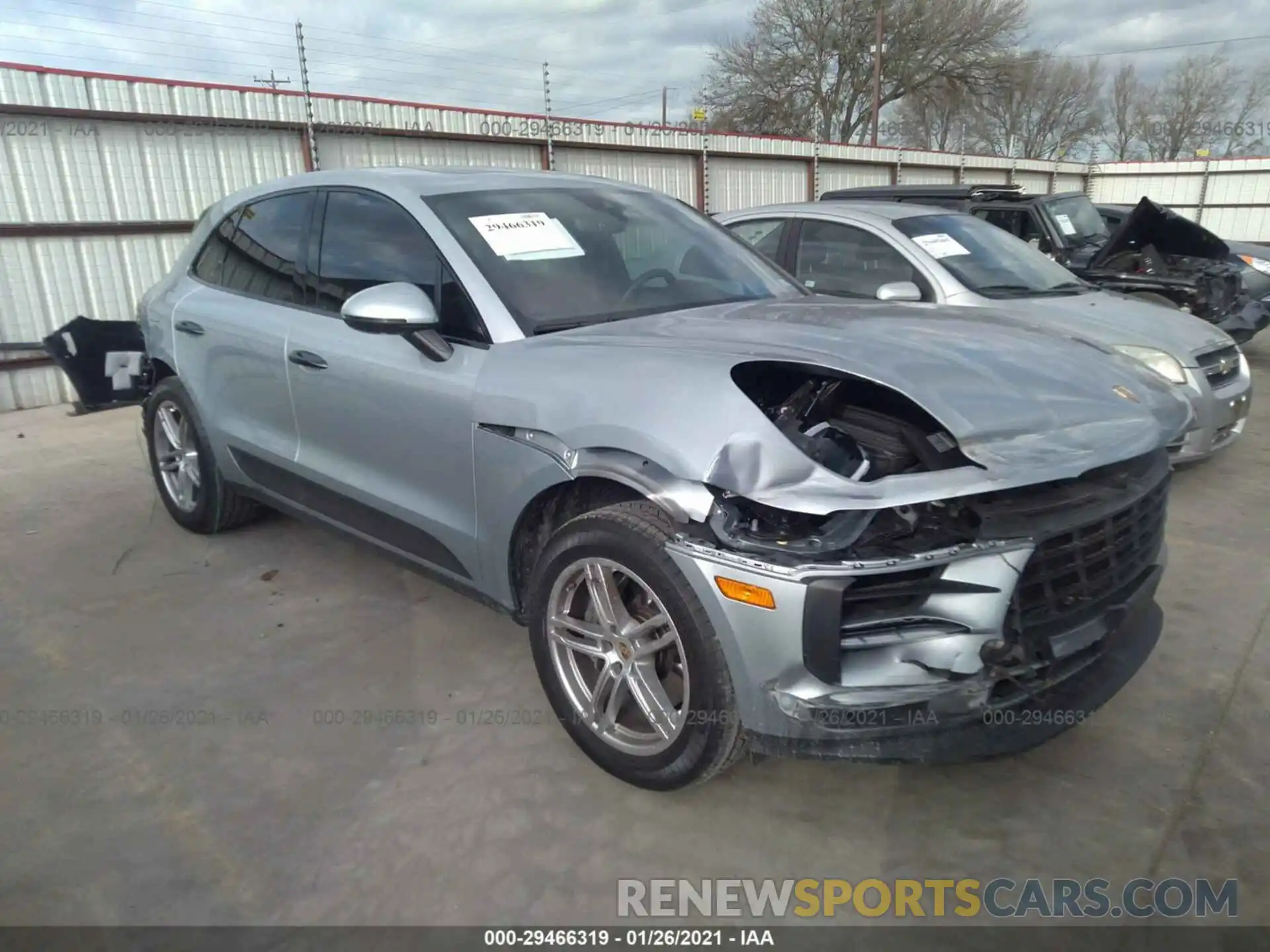 1 Photograph of a damaged car WP1AB2A5XLLB30096 PORSCHE MACAN 2020