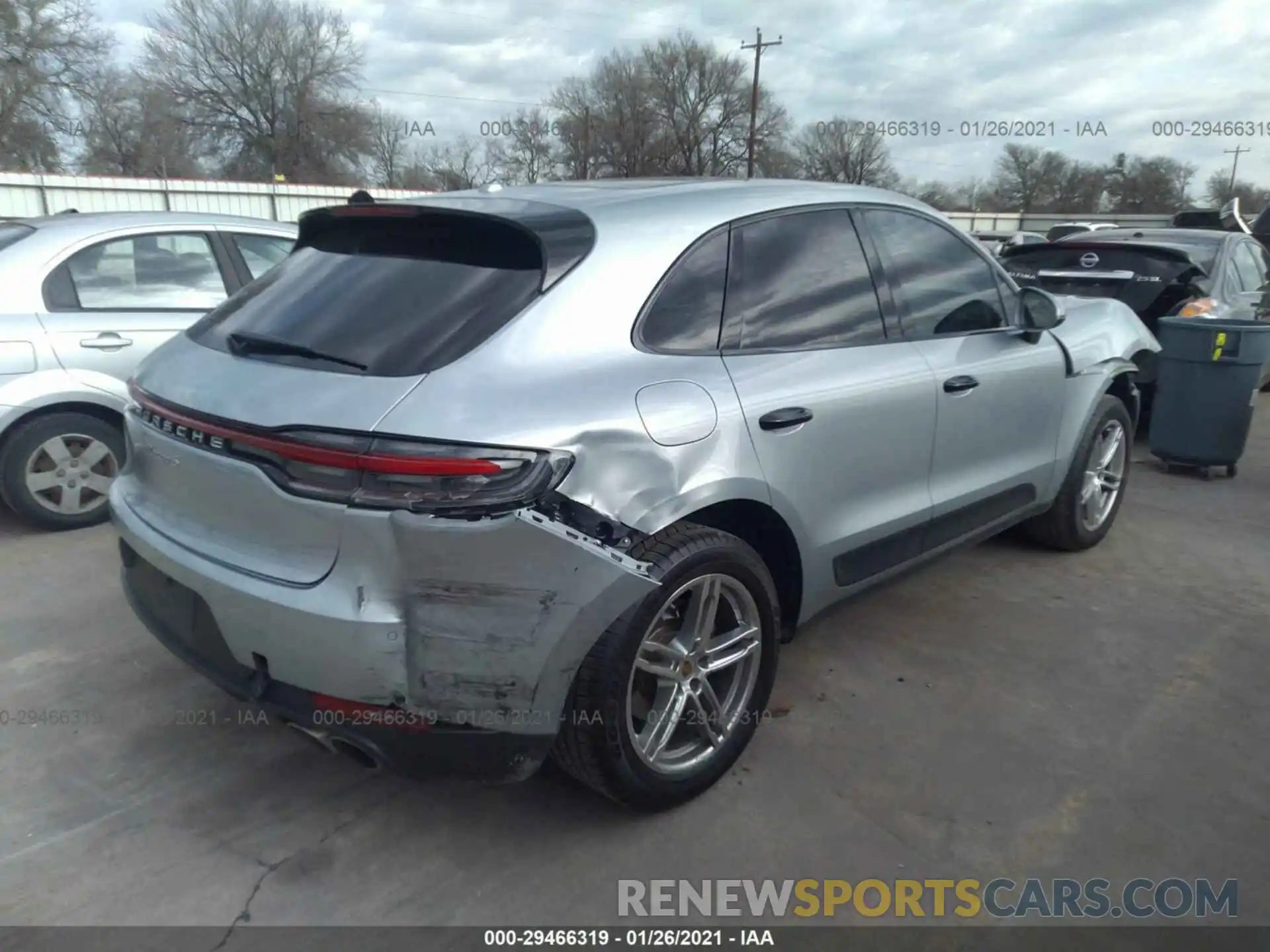 4 Photograph of a damaged car WP1AB2A5XLLB30096 PORSCHE MACAN 2020