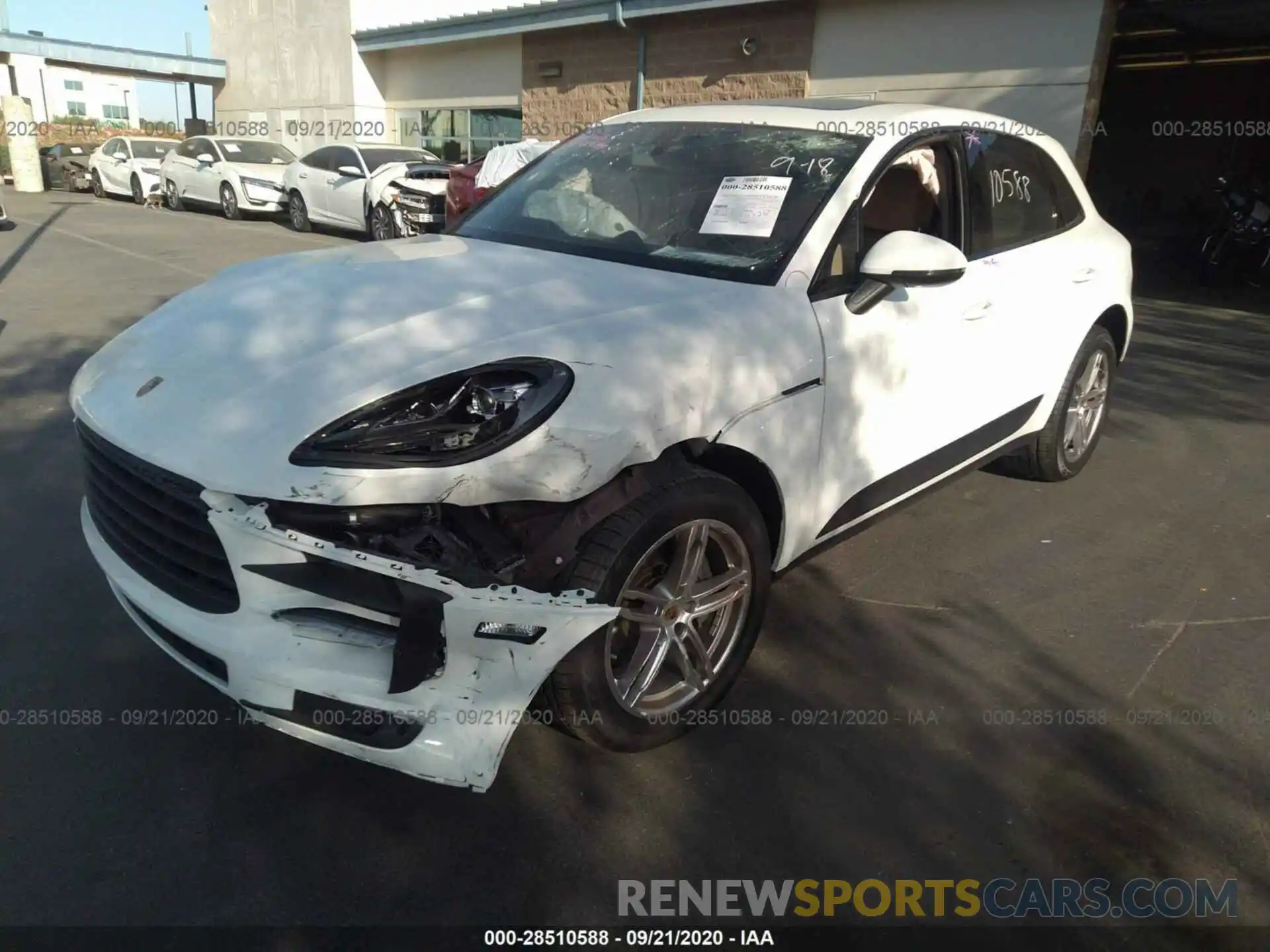 2 Photograph of a damaged car WP1AB2A5XLLB30177 PORSCHE MACAN 2020