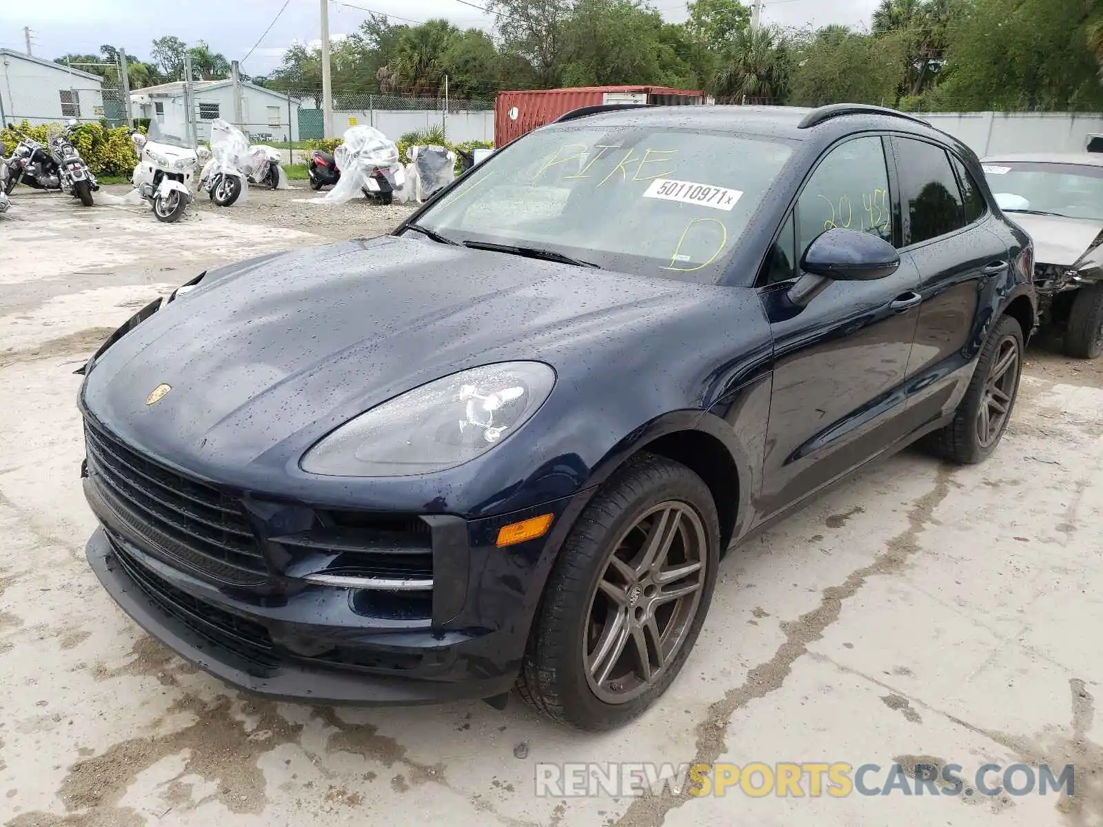 2 Photograph of a damaged car WP1AB2A5XLLB33435 PORSCHE MACAN 2020