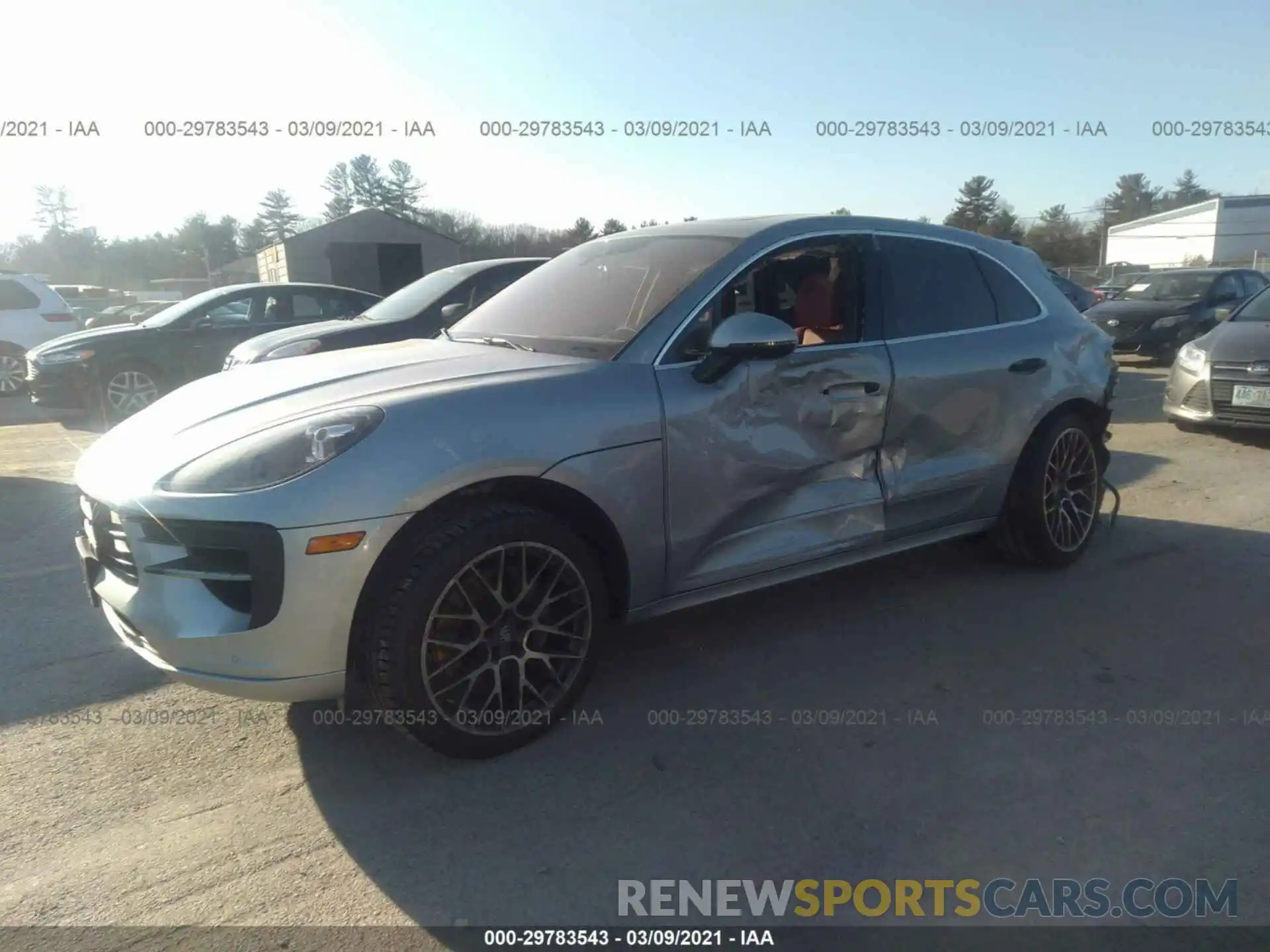 2 Photograph of a damaged car WP1AB2A5XLLB35363 PORSCHE MACAN 2020