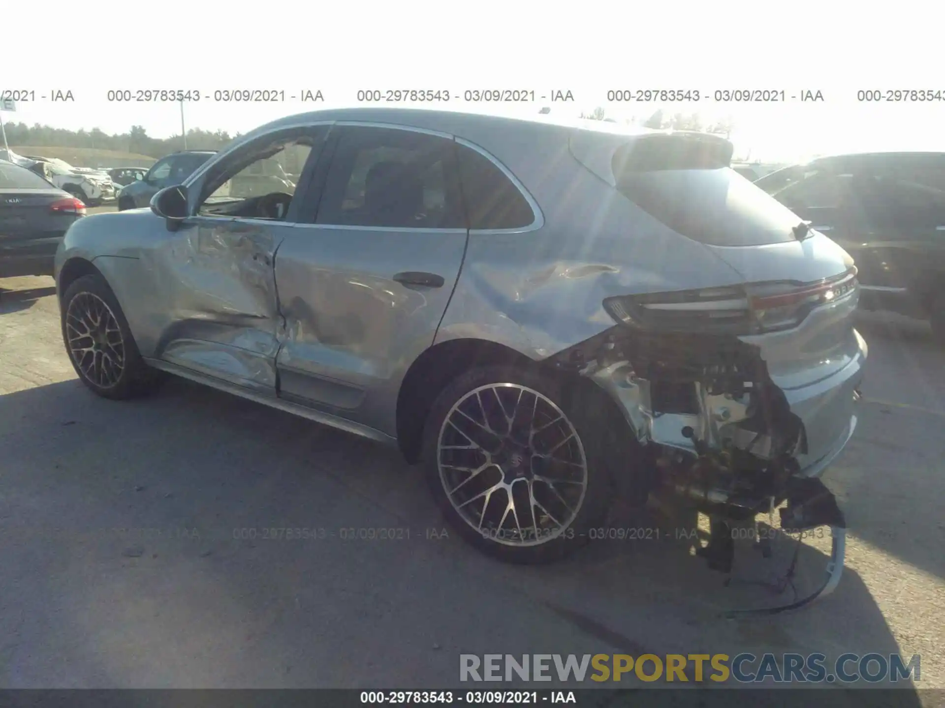 3 Photograph of a damaged car WP1AB2A5XLLB35363 PORSCHE MACAN 2020