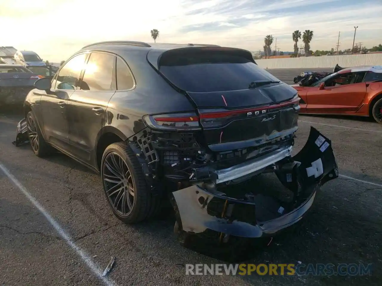 3 Photograph of a damaged car WP1AB2A5XLLB37047 PORSCHE MACAN 2020