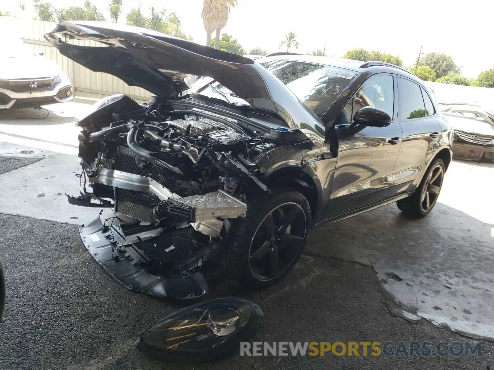 2 Photograph of a damaged car WP1AF2A50LLB60471 PORSCHE MACAN 2020