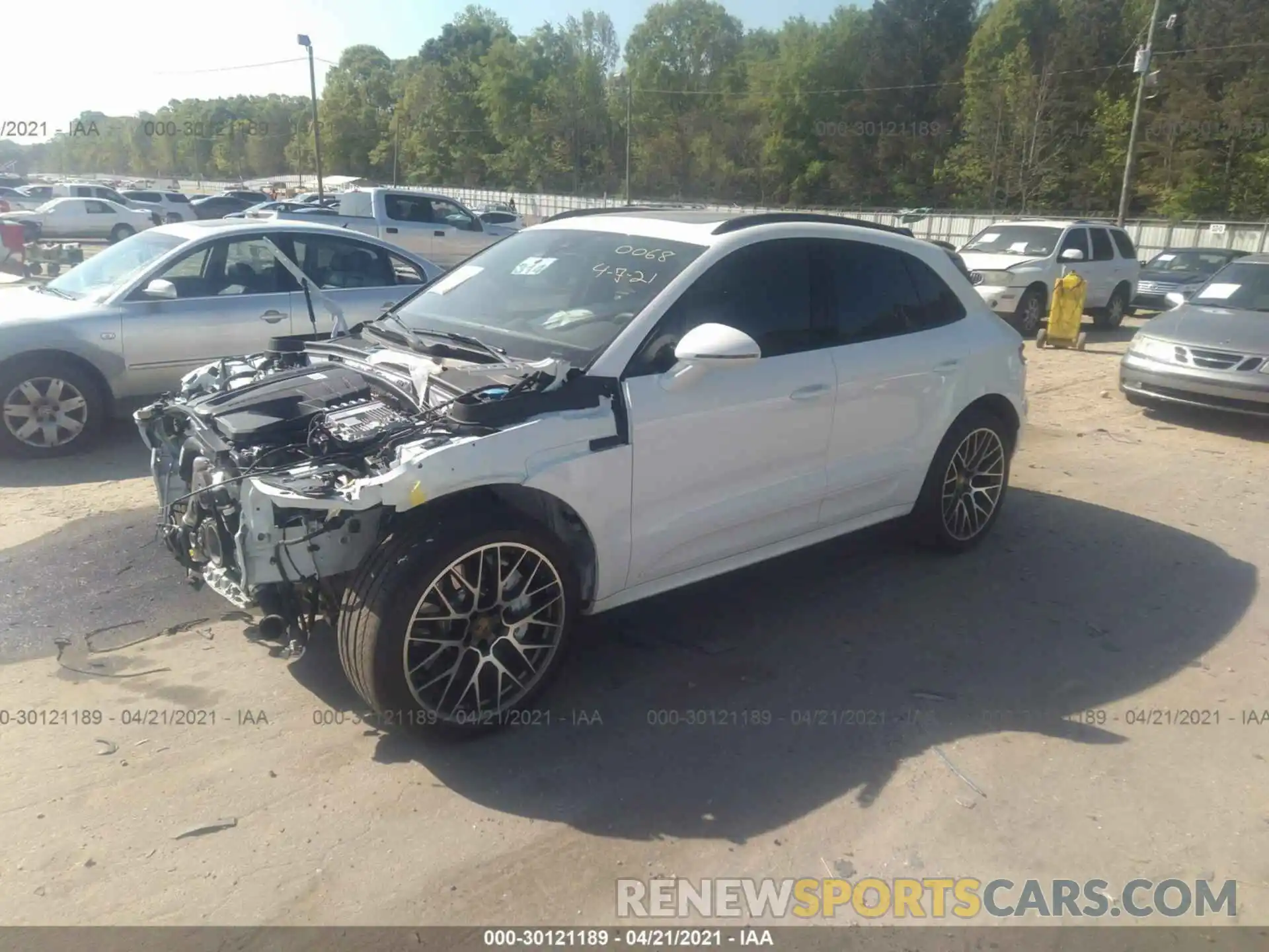 2 Photograph of a damaged car WP1AF2A56LLB60068 PORSCHE MACAN 2020