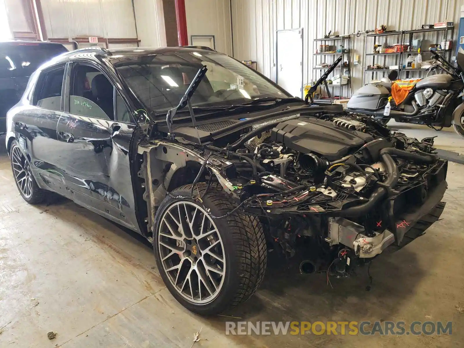 1 Photograph of a damaged car WP1AF2A58LLB60184 PORSCHE MACAN 2020