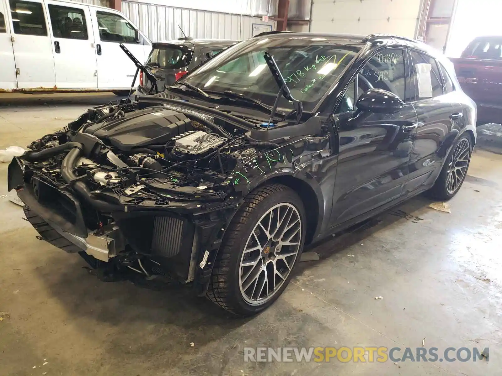 2 Photograph of a damaged car WP1AF2A58LLB60184 PORSCHE MACAN 2020