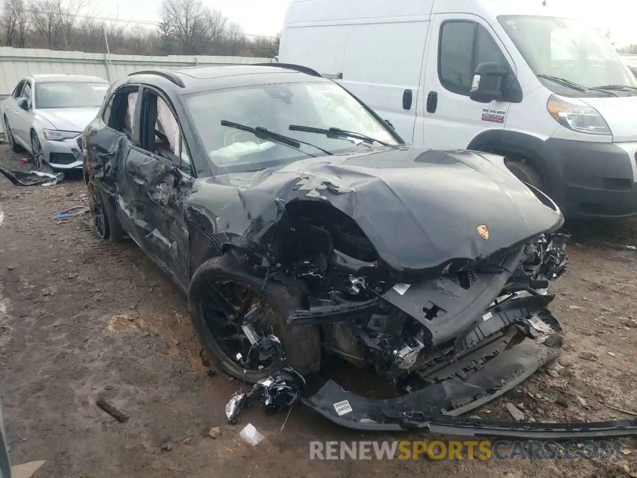 1 Photograph of a damaged car WP1AG2A51LLB55809 PORSCHE MACAN 2020