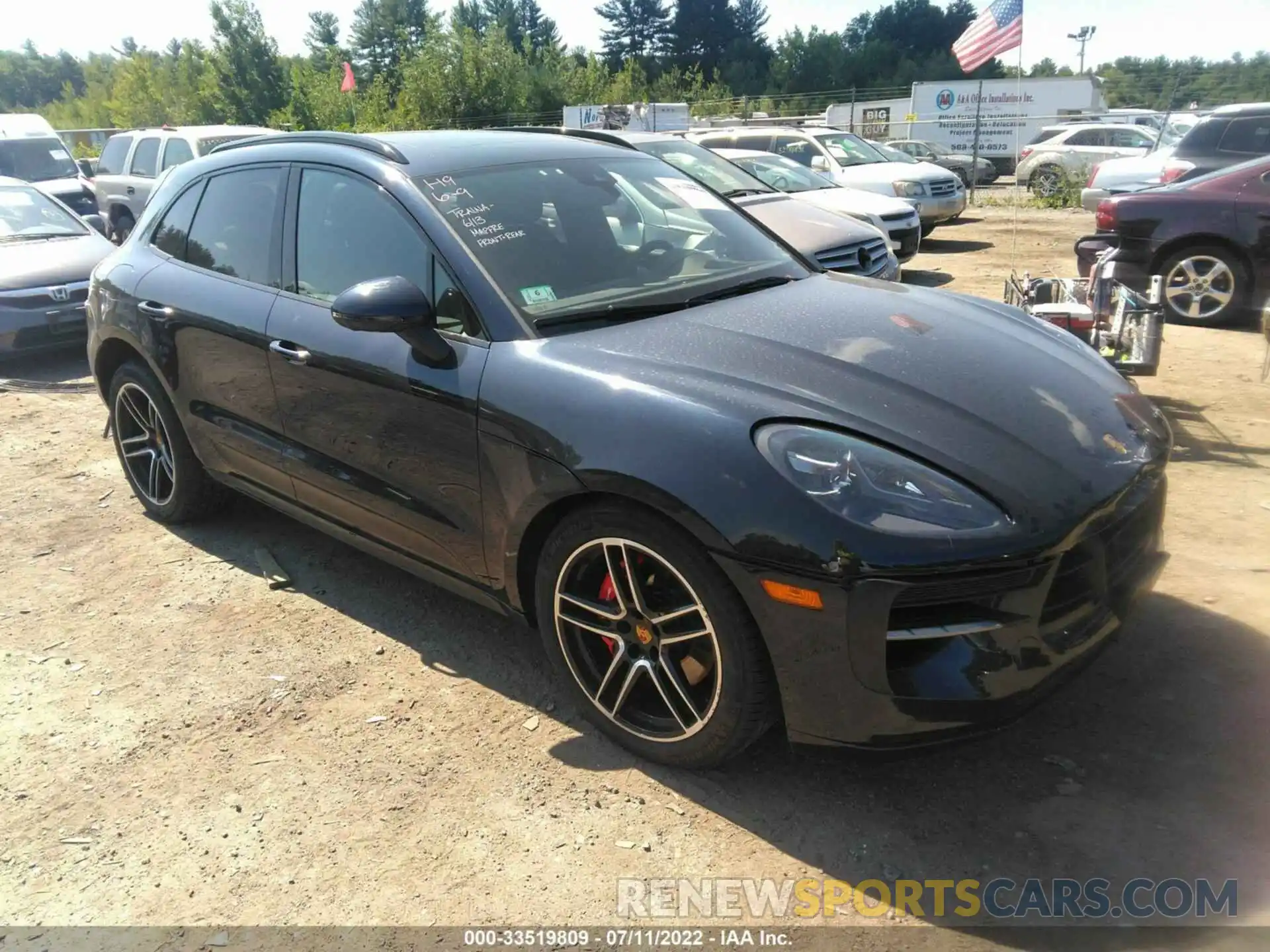 1 Photograph of a damaged car WP1AG2A53LLB55410 PORSCHE MACAN 2020