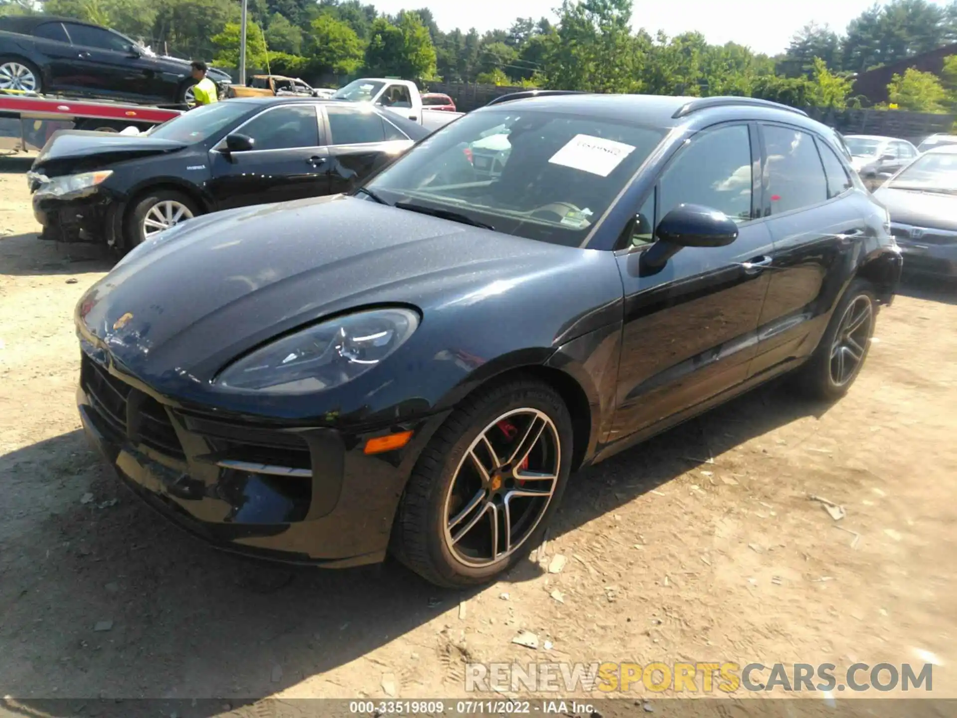 2 Photograph of a damaged car WP1AG2A53LLB55410 PORSCHE MACAN 2020