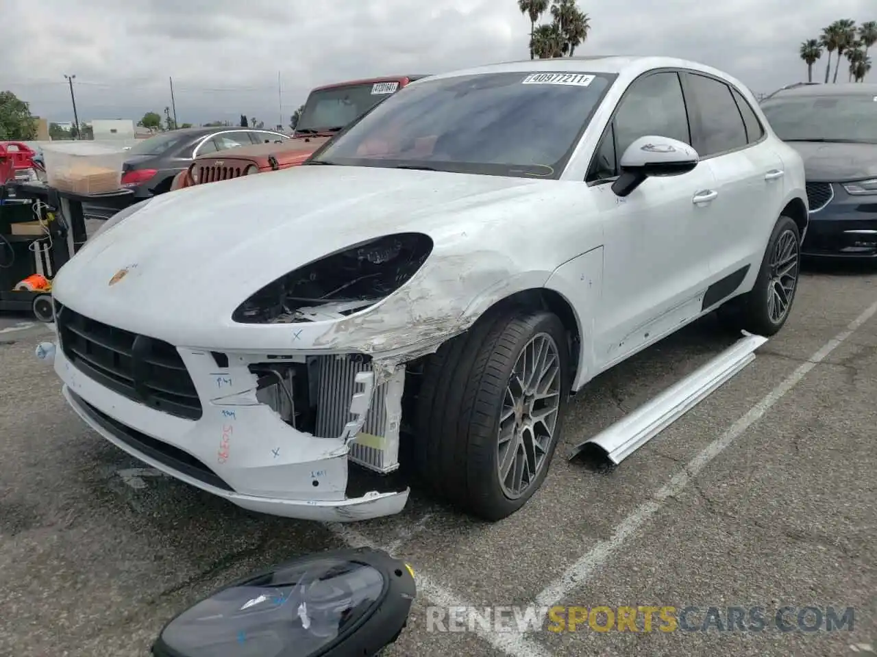 2 Photograph of a damaged car WP1AG2A54LLB56274 PORSCHE MACAN 2020