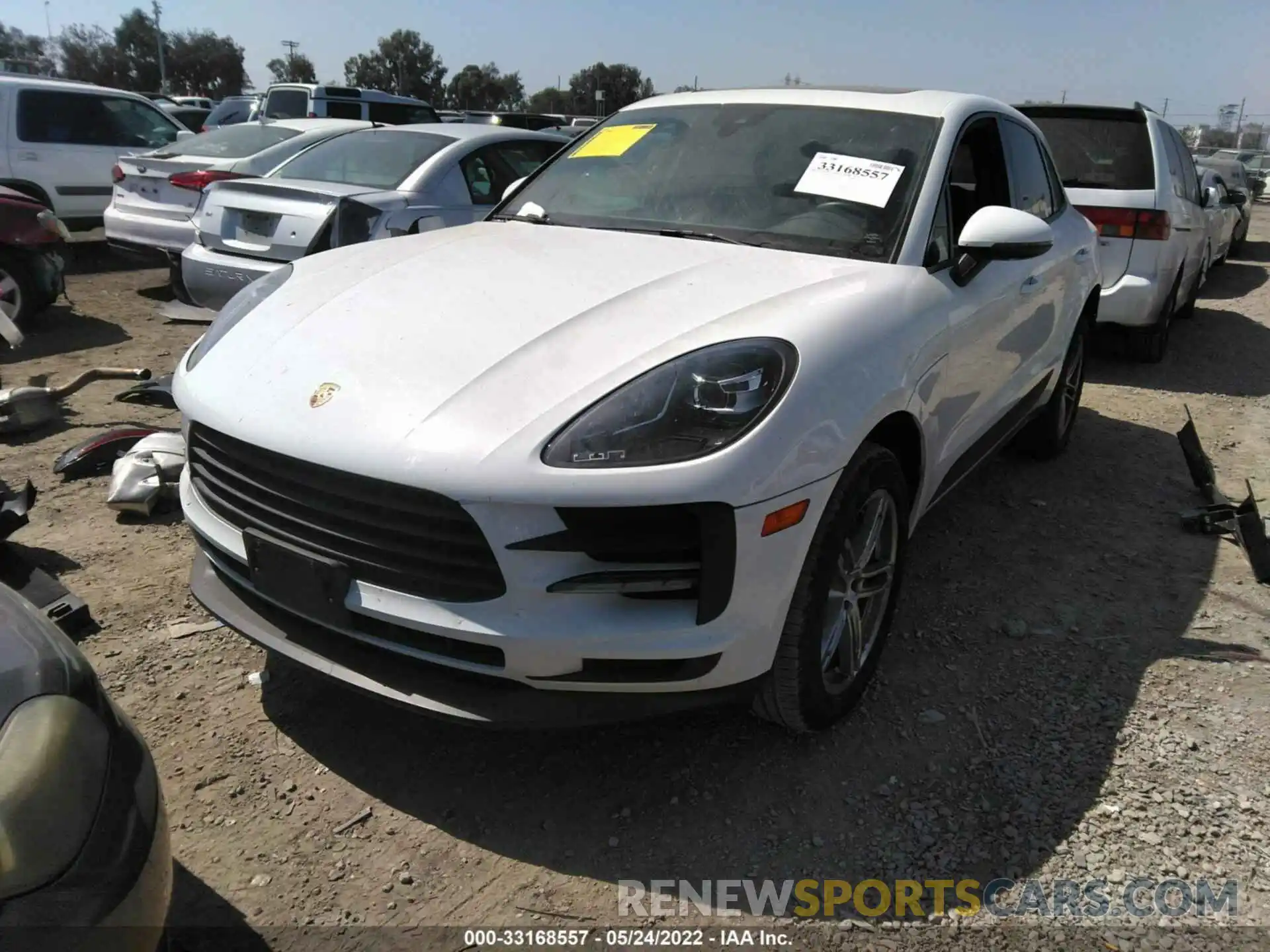 2 Photograph of a damaged car WP1AA2A50MLB00447 PORSCHE MACAN 2021