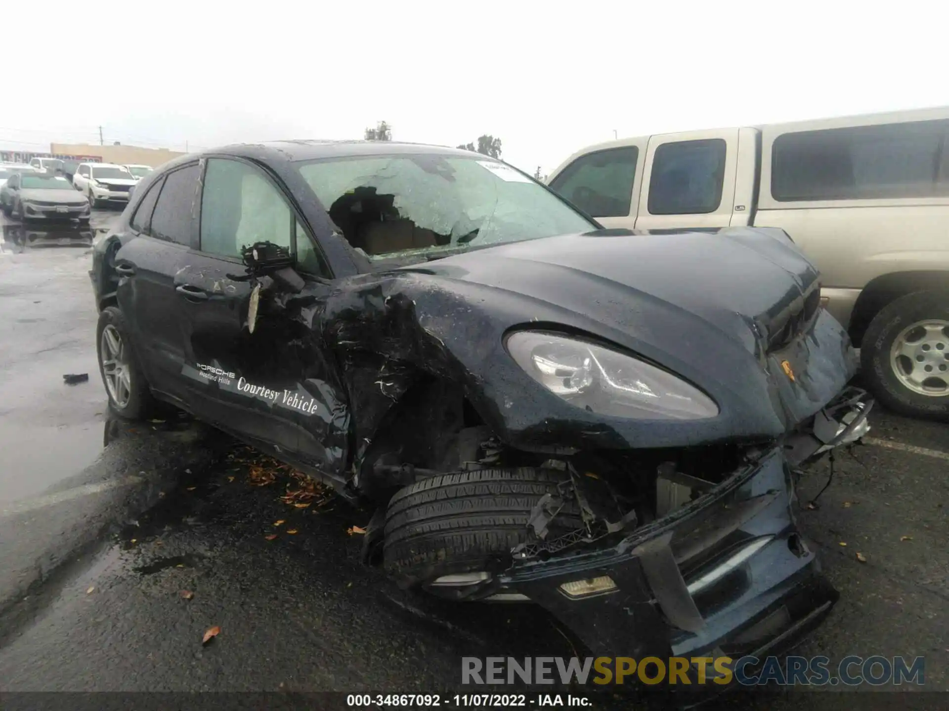 1 Photograph of a damaged car WP1AA2A50MLB06118 PORSCHE MACAN 2021