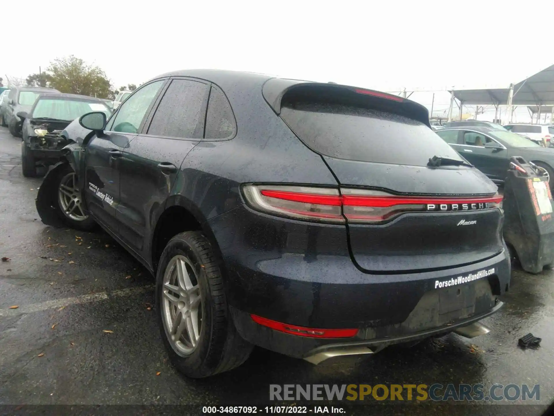 3 Photograph of a damaged car WP1AA2A50MLB06118 PORSCHE MACAN 2021