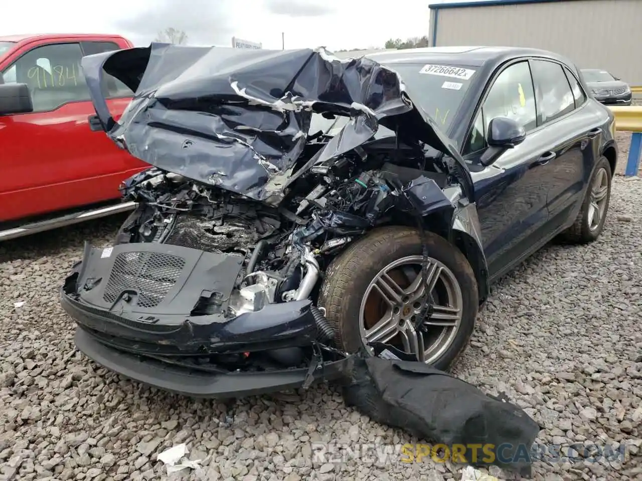 2 Photograph of a damaged car WP1AA2A50MLB06961 PORSCHE MACAN 2021