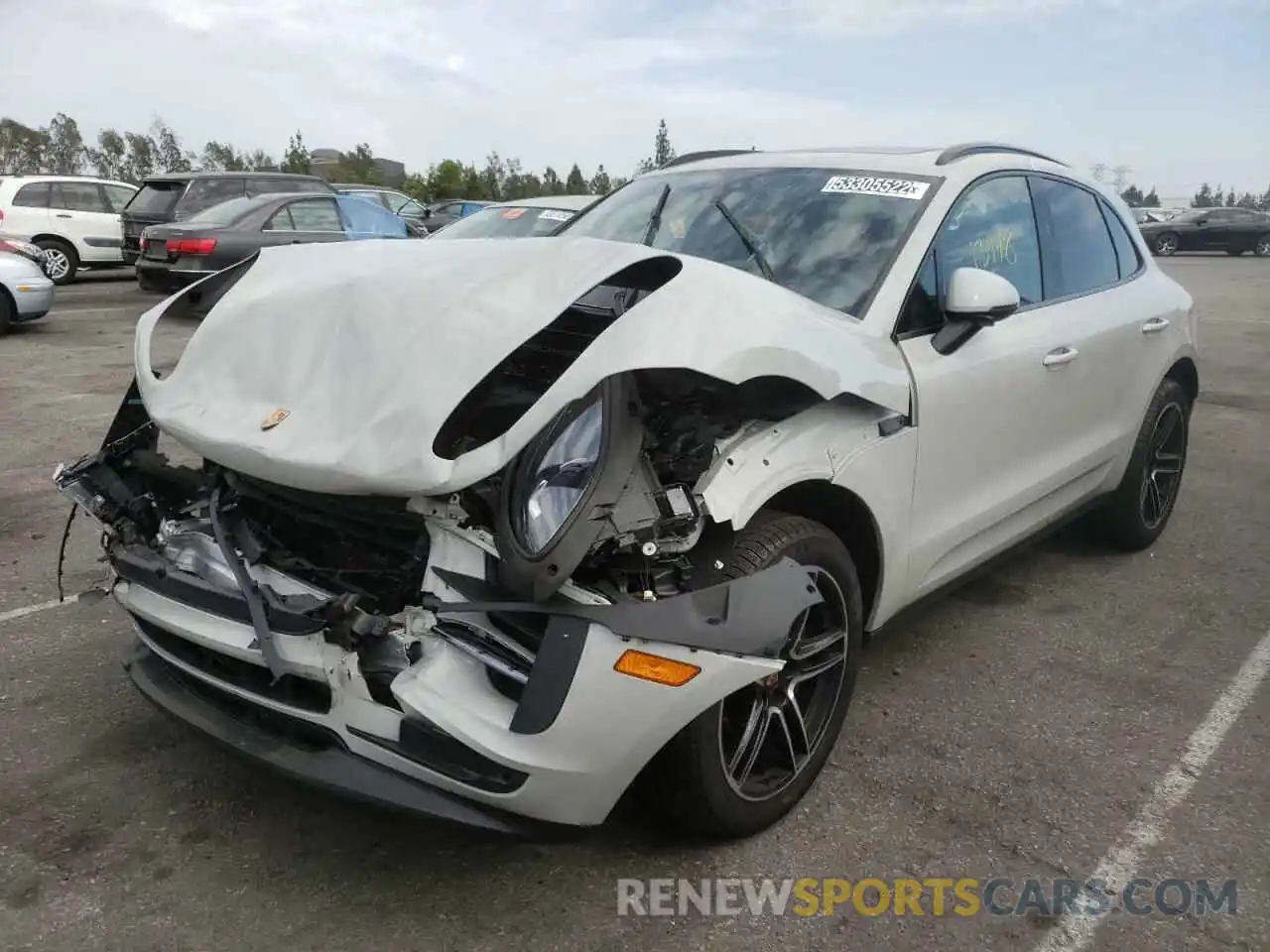 2 Photograph of a damaged car WP1AA2A50MLB10671 PORSCHE MACAN 2021