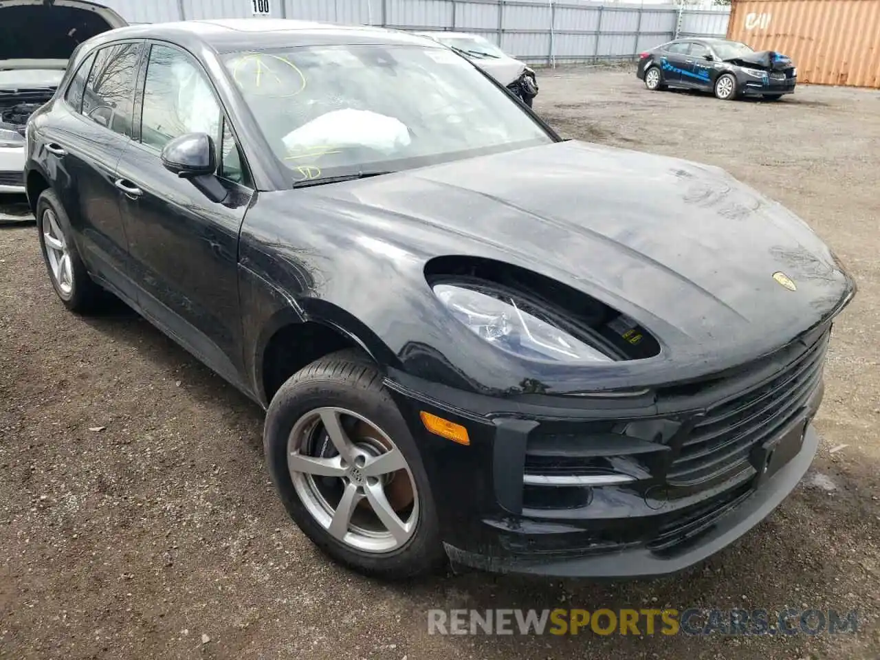 1 Photograph of a damaged car WP1AA2A50MLB11903 PORSCHE MACAN 2021