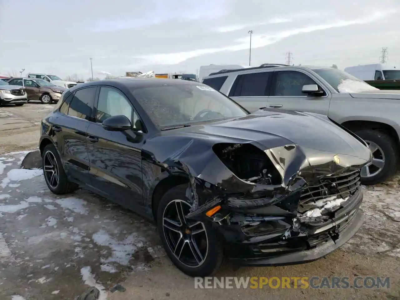 1 Photograph of a damaged car WP1AA2A51MLB03048 PORSCHE MACAN 2021