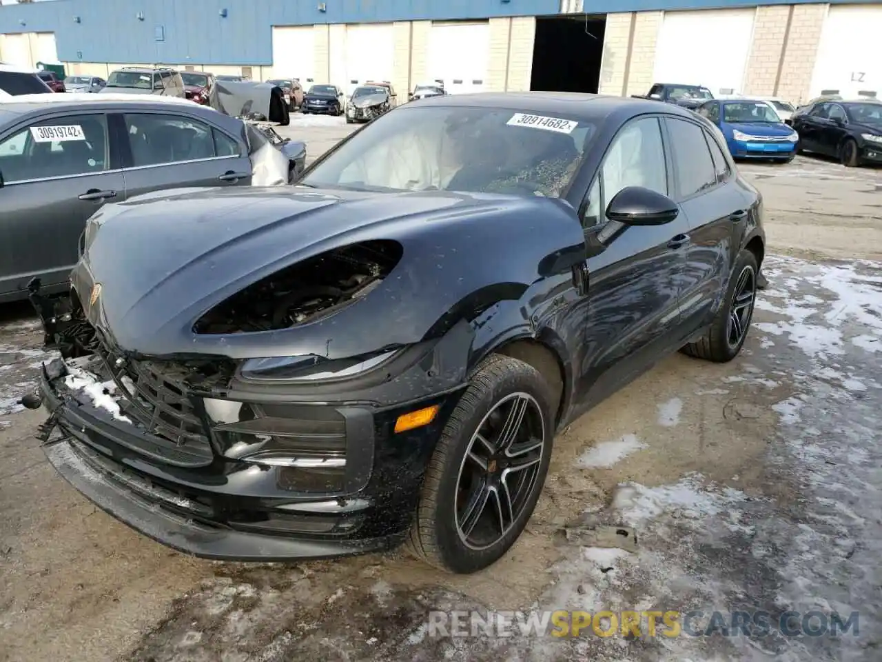 2 Photograph of a damaged car WP1AA2A51MLB03048 PORSCHE MACAN 2021