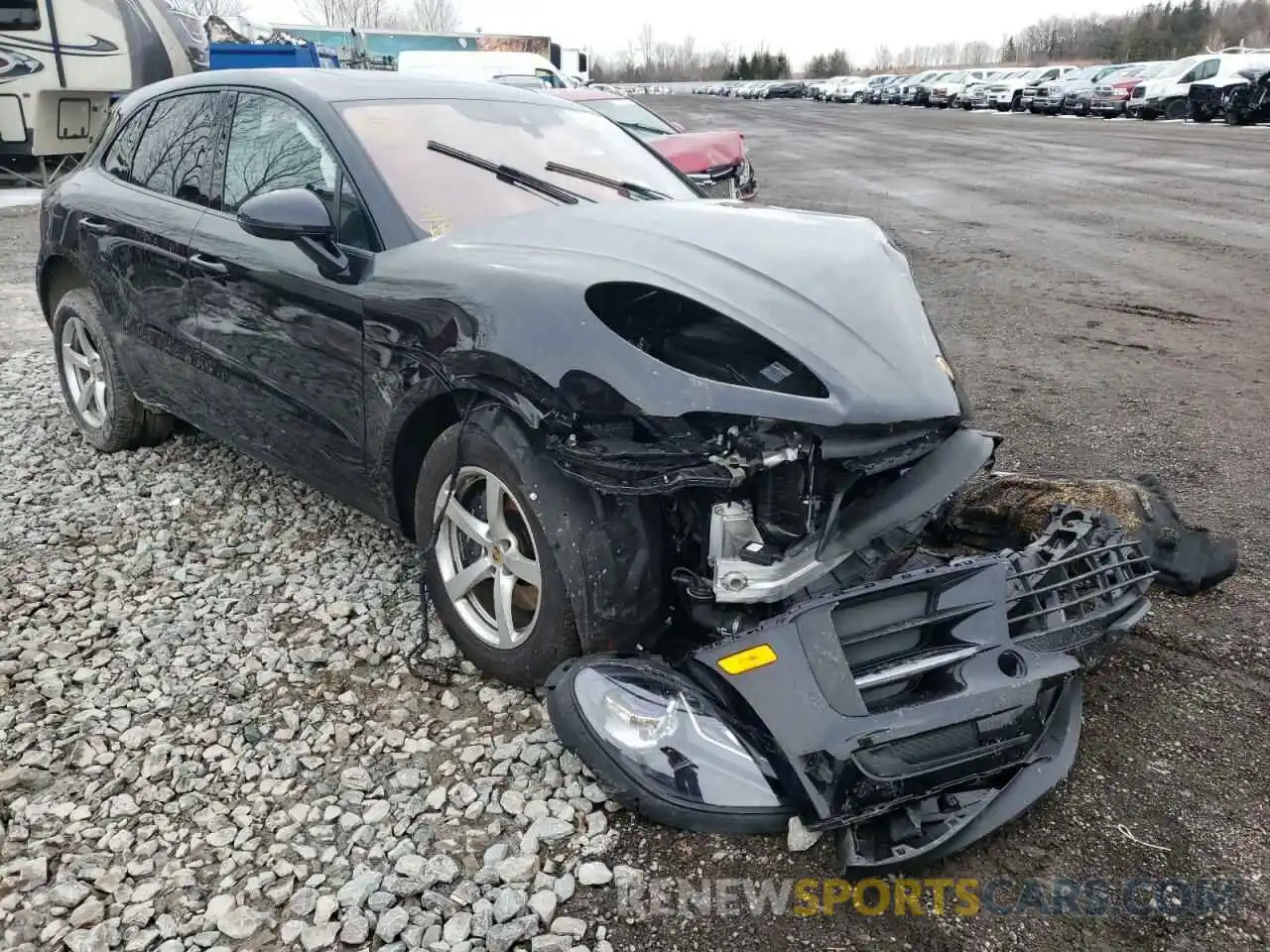 1 Photograph of a damaged car WP1AA2A51MLB10789 PORSCHE MACAN 2021