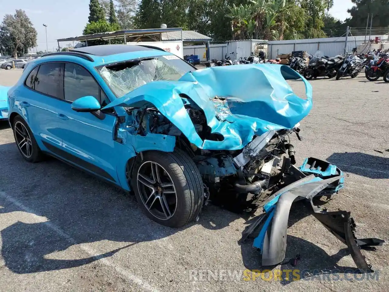 1 Photograph of a damaged car WP1AA2A51MLB13255 PORSCHE MACAN 2021