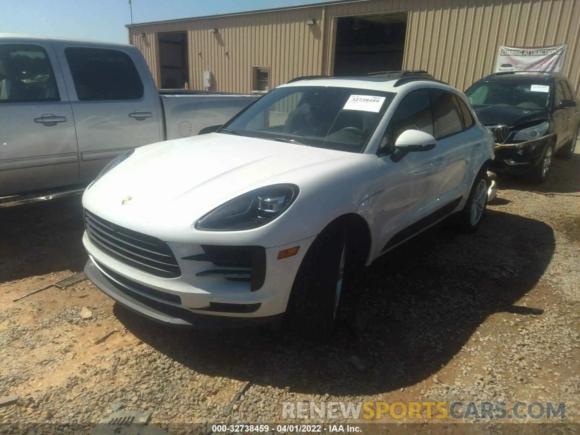 2 Photograph of a damaged car WP1AA2A51MLB16432 PORSCHE MACAN 2021