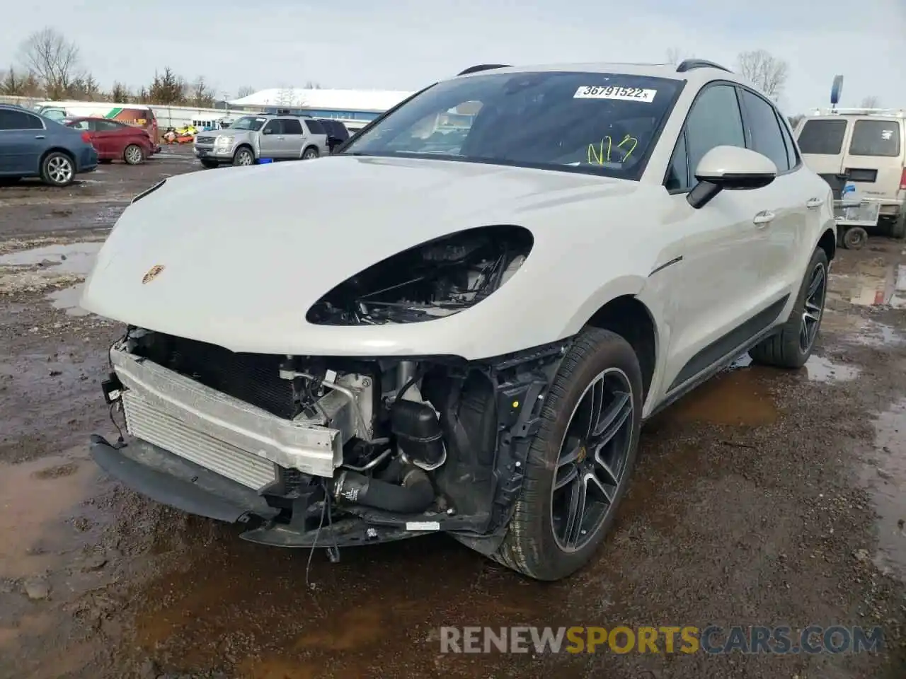 2 Photograph of a damaged car WP1AA2A52MLB04936 PORSCHE MACAN 2021