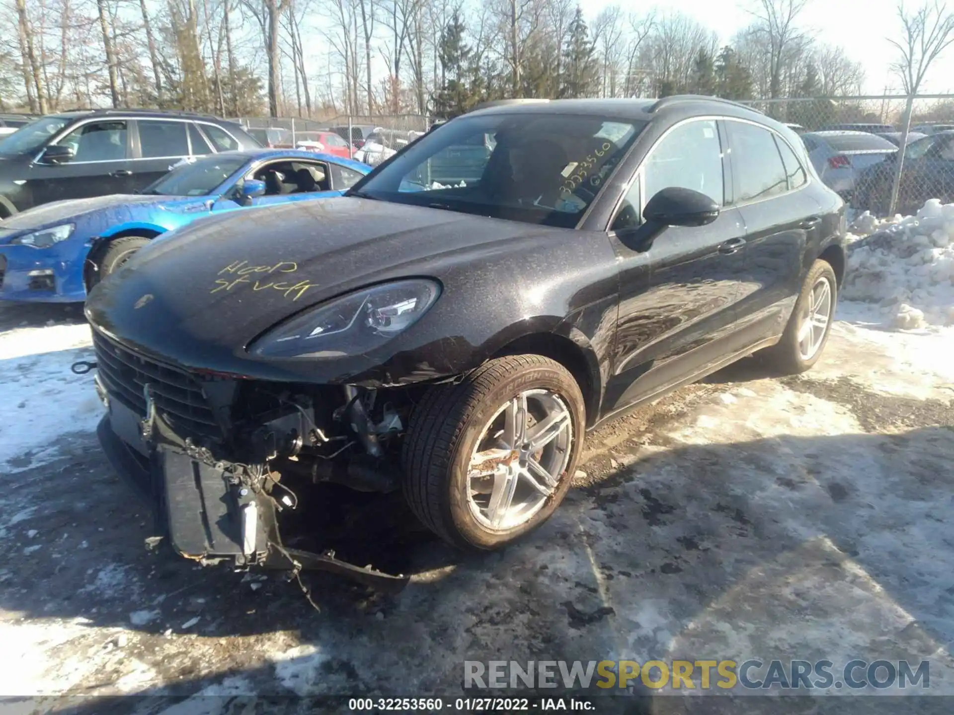 2 Photograph of a damaged car WP1AA2A52MLB05326 PORSCHE MACAN 2021