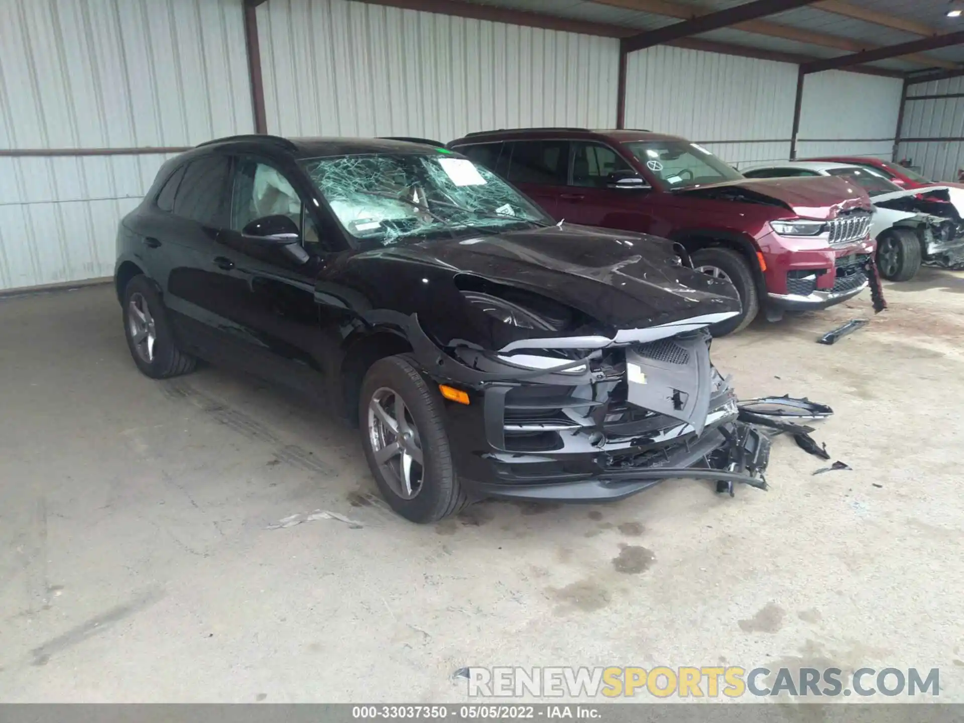 1 Photograph of a damaged car WP1AA2A52MLB13345 PORSCHE MACAN 2021