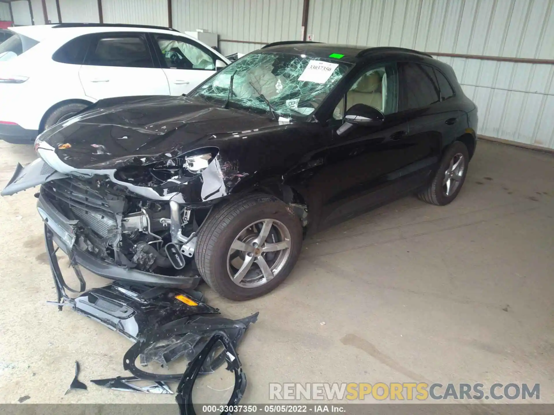 2 Photograph of a damaged car WP1AA2A52MLB13345 PORSCHE MACAN 2021