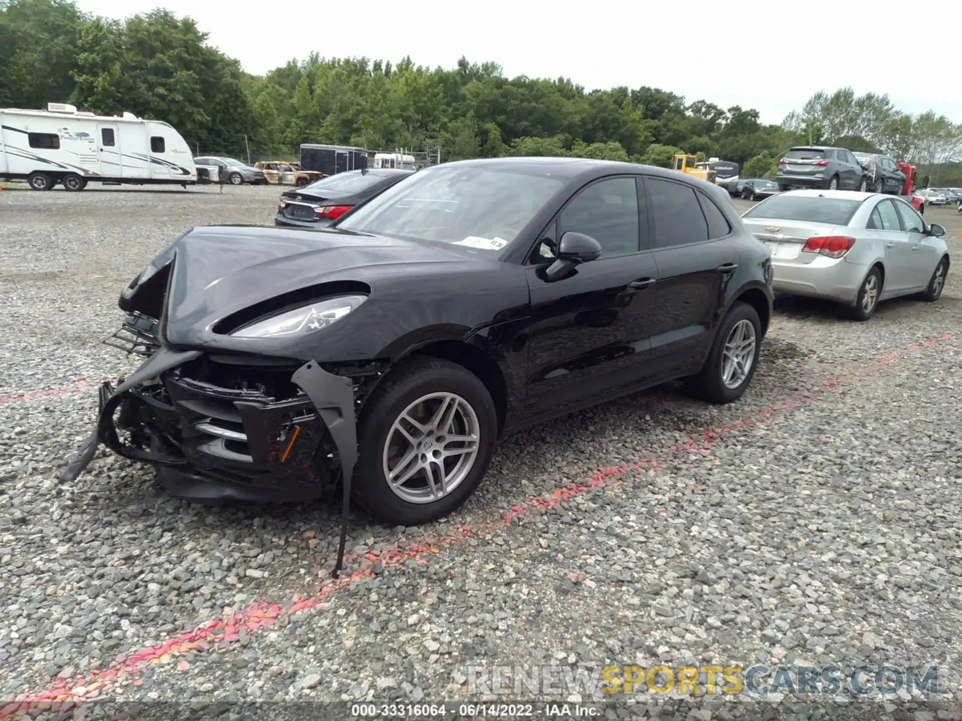 2 Photograph of a damaged car WP1AA2A53MLB16836 PORSCHE MACAN 2021