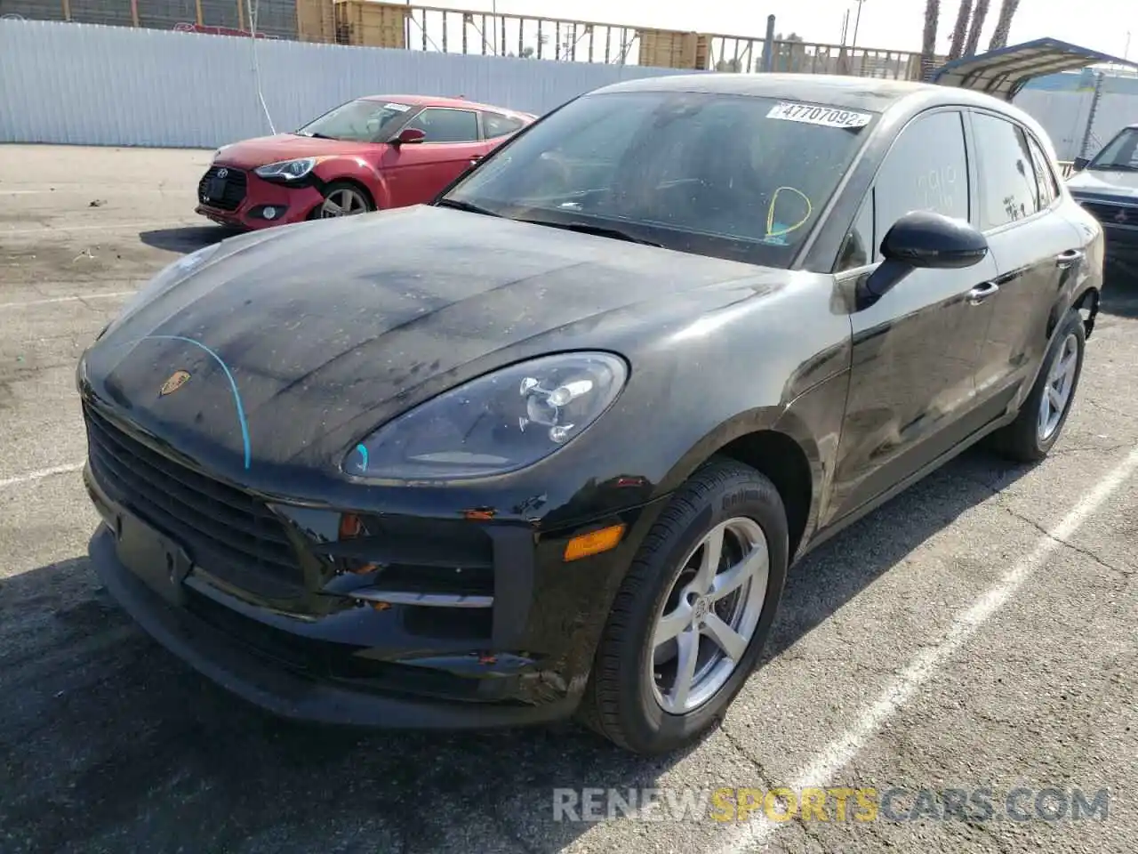 2 Photograph of a damaged car WP1AA2A54MLB01665 PORSCHE MACAN 2021