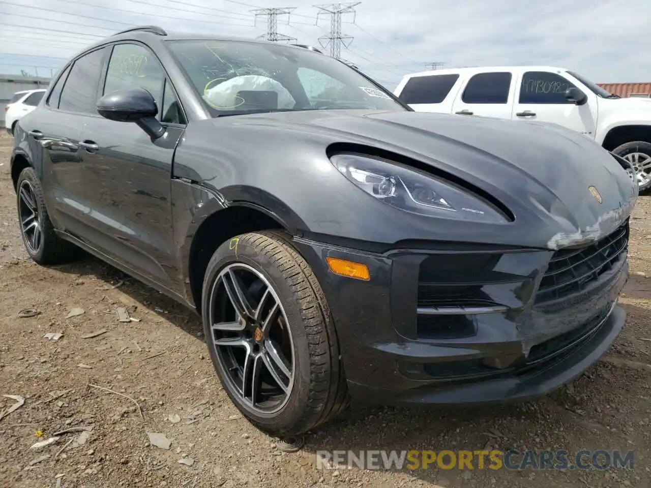 1 Photograph of a damaged car WP1AA2A54MLB07840 PORSCHE MACAN 2021