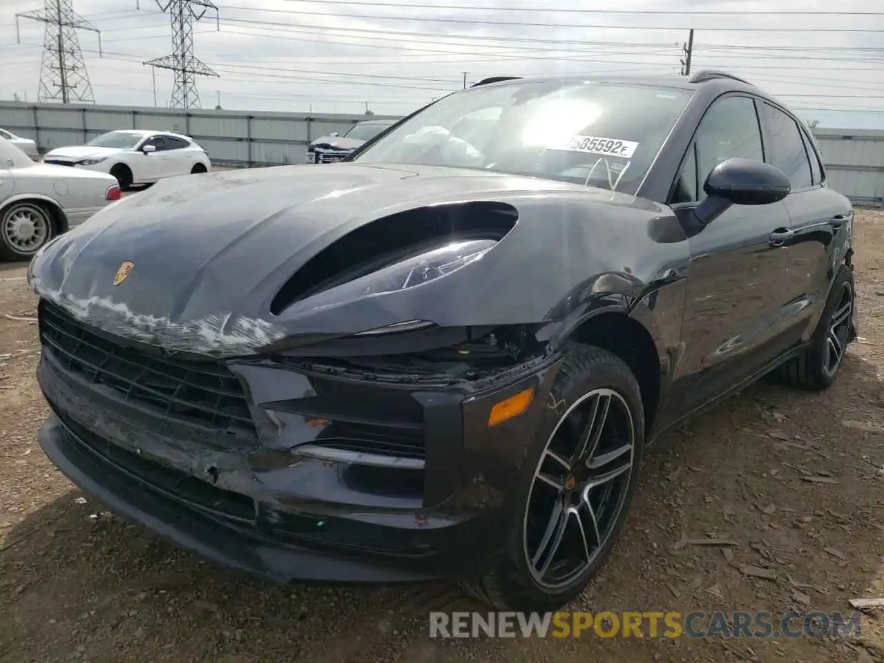 2 Photograph of a damaged car WP1AA2A54MLB07840 PORSCHE MACAN 2021