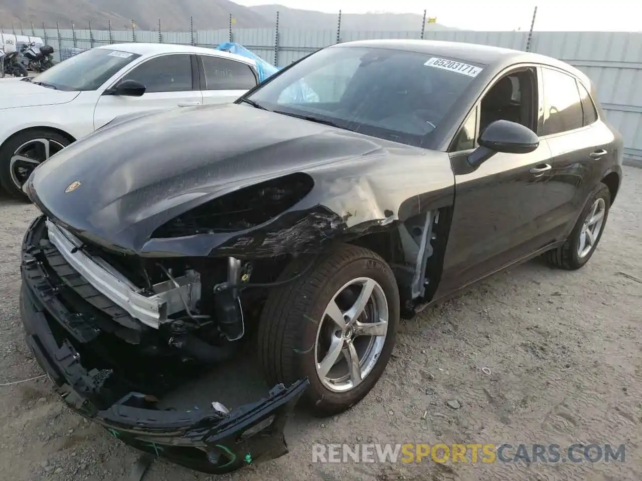 2 Photograph of a damaged car WP1AA2A55MLB00718 PORSCHE MACAN 2021