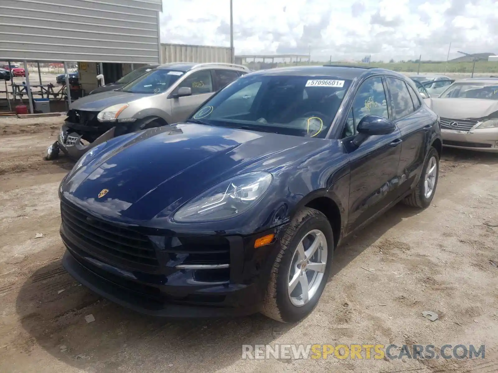 2 Photograph of a damaged car WP1AA2A55MLB01450 PORSCHE MACAN 2021