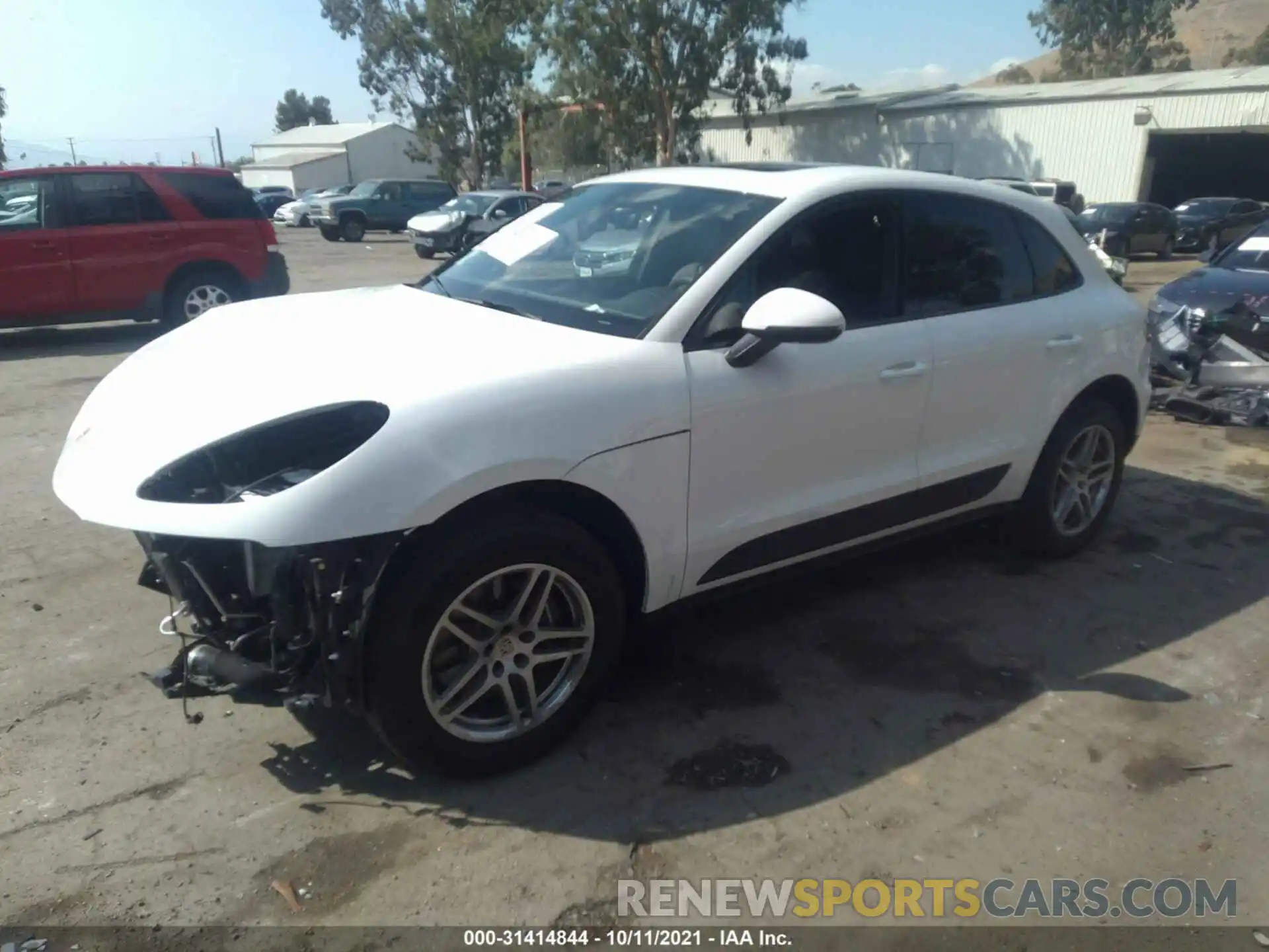 2 Photograph of a damaged car WP1AA2A55MLB08592 PORSCHE MACAN 2021