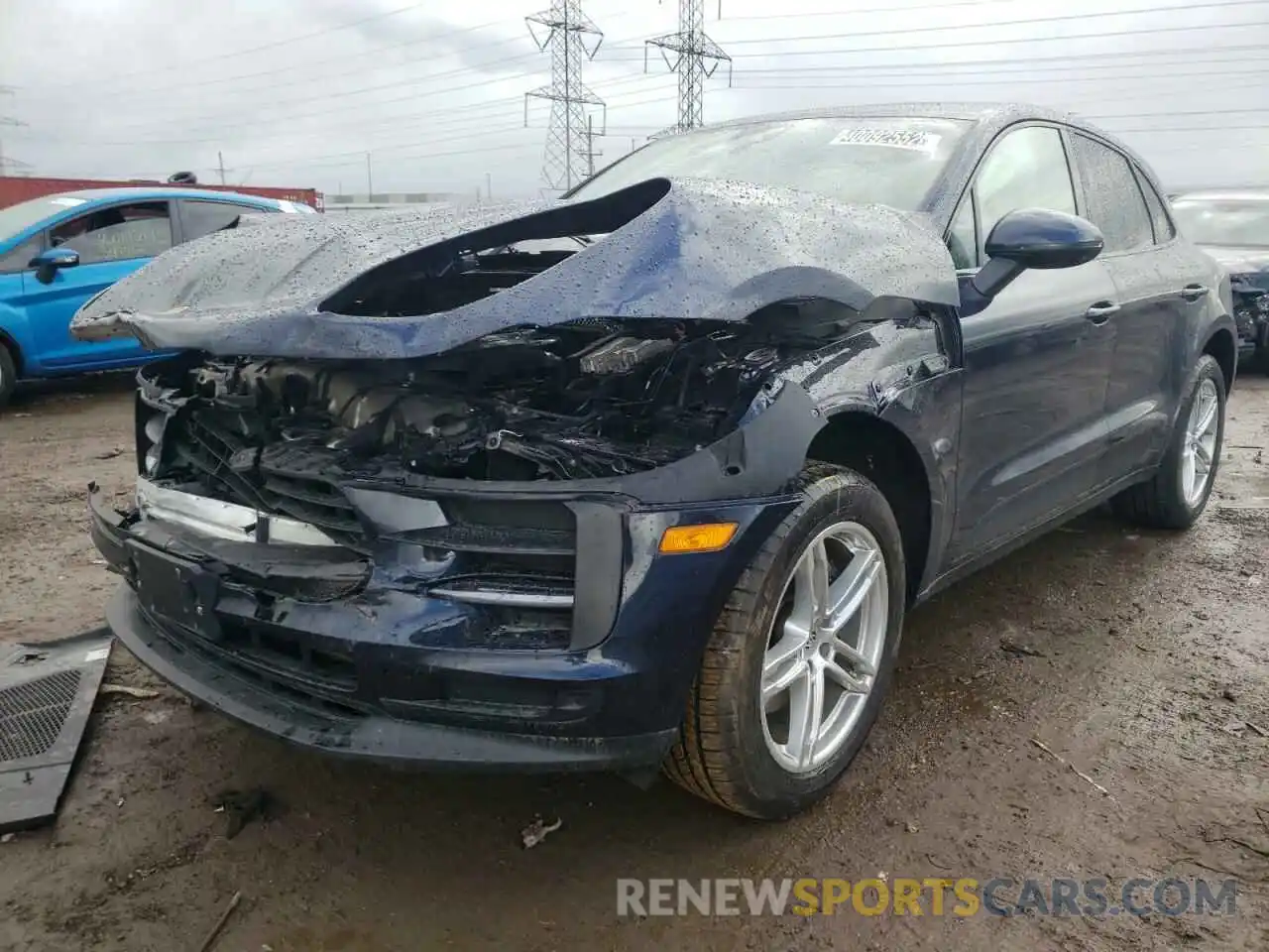 2 Photograph of a damaged car WP1AA2A56MLB00923 PORSCHE MACAN 2021