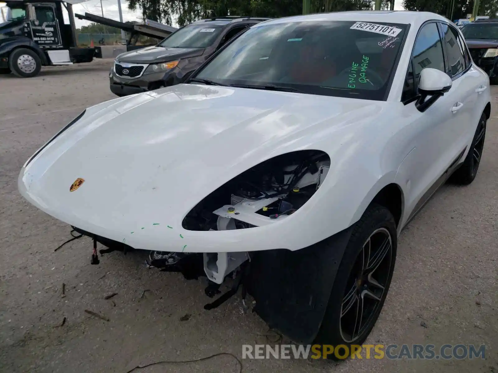 2 Photograph of a damaged car WP1AA2A57MLB03121 PORSCHE MACAN 2021