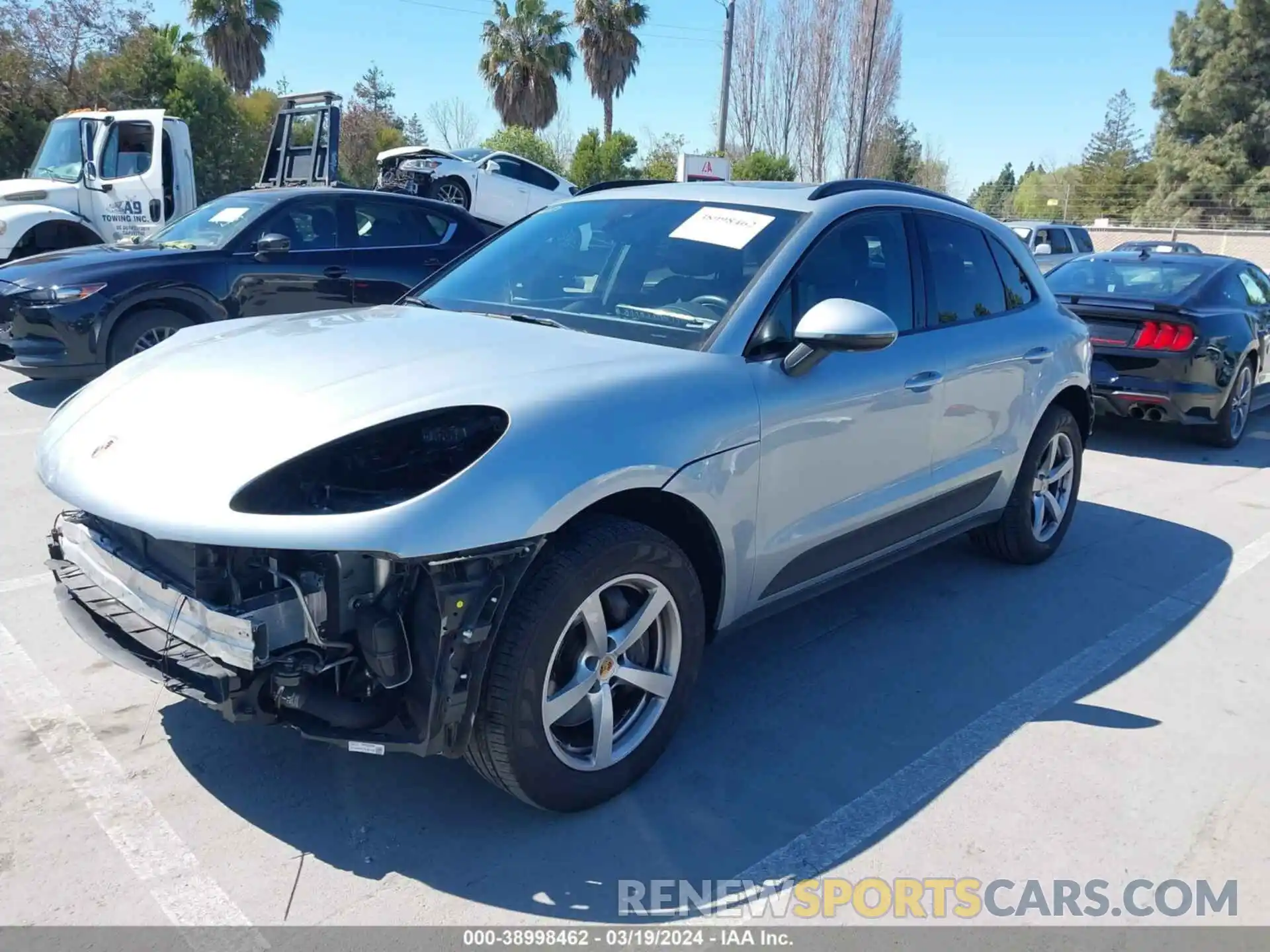 2 Photograph of a damaged car WP1AA2A57MLB05631 PORSCHE MACAN 2021