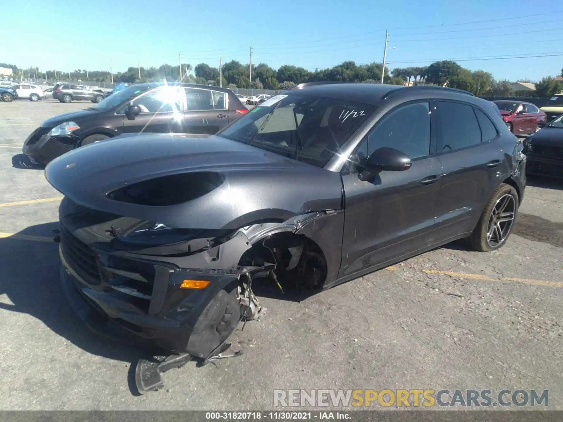 2 Photograph of a damaged car WP1AA2A57MLB11879 PORSCHE MACAN 2021