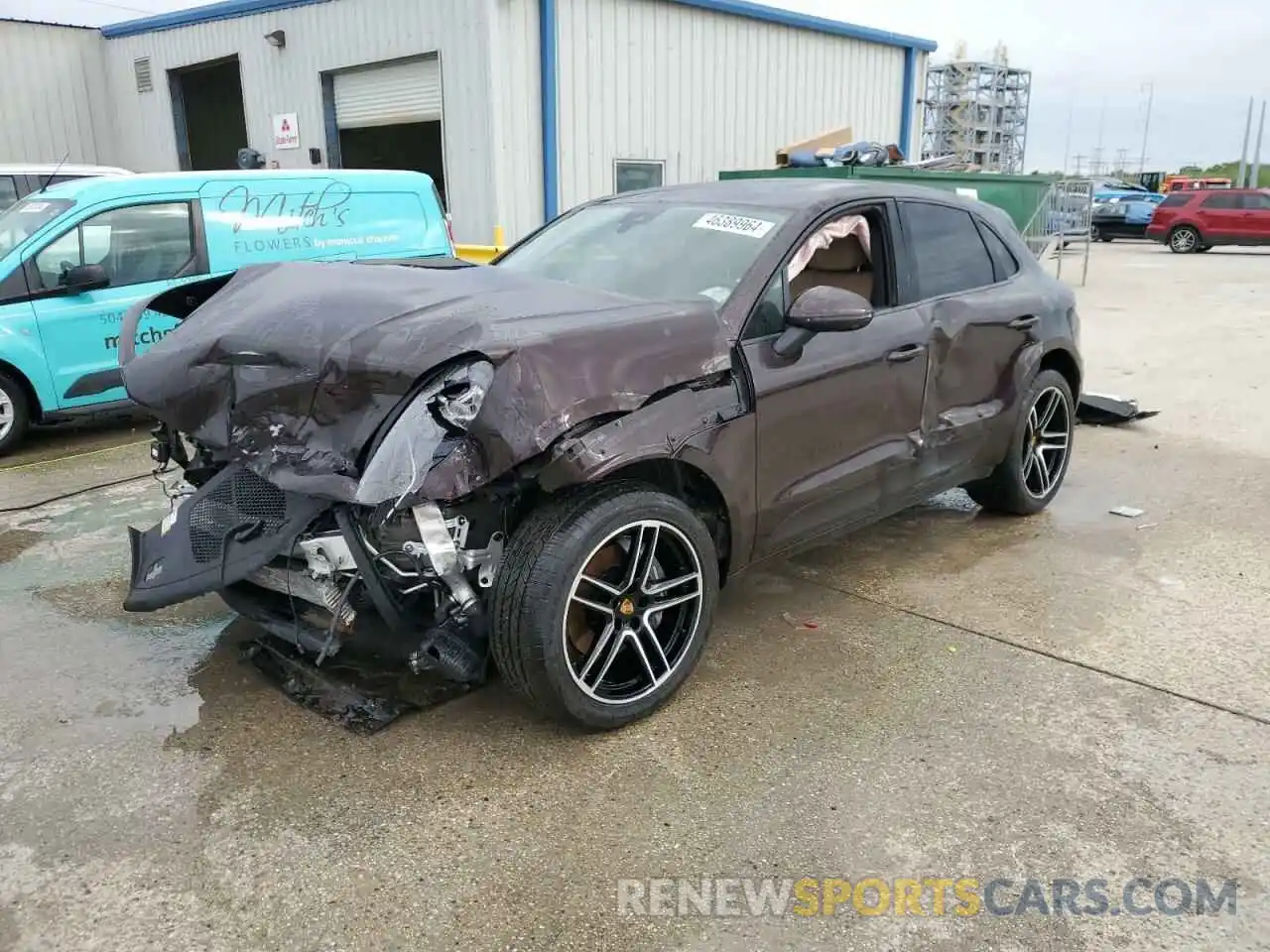 1 Photograph of a damaged car WP1AA2A57MLB12014 PORSCHE MACAN 2021