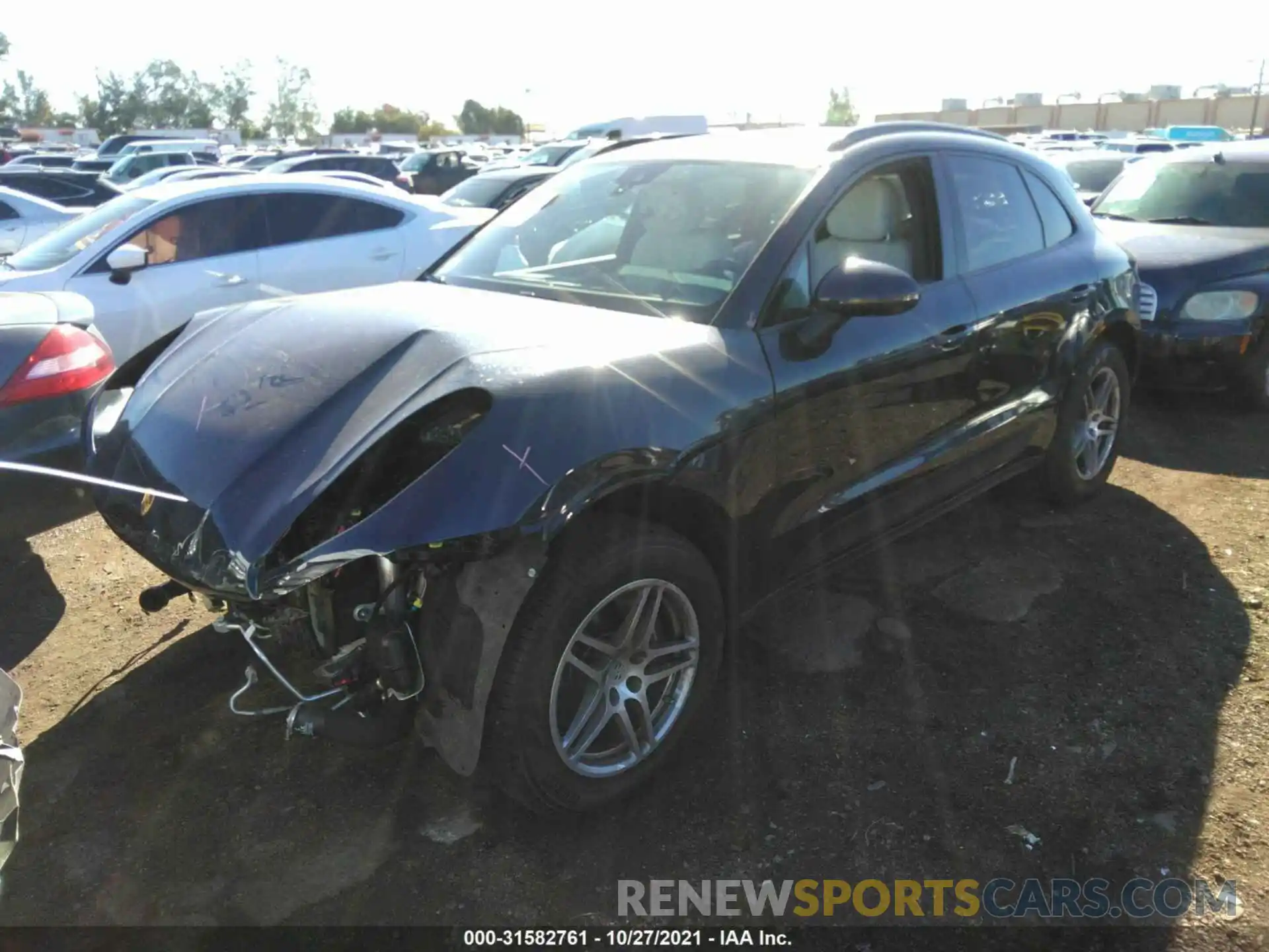 2 Photograph of a damaged car WP1AA2A58MLB06108 PORSCHE MACAN 2021